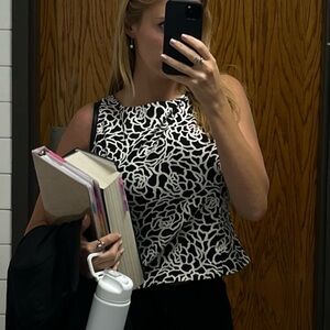 Black and white crop